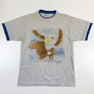 California Casuals With Wings As Eagles Shirt VTG